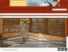 Tablet Screenshot of mrblindsgainesville.com
